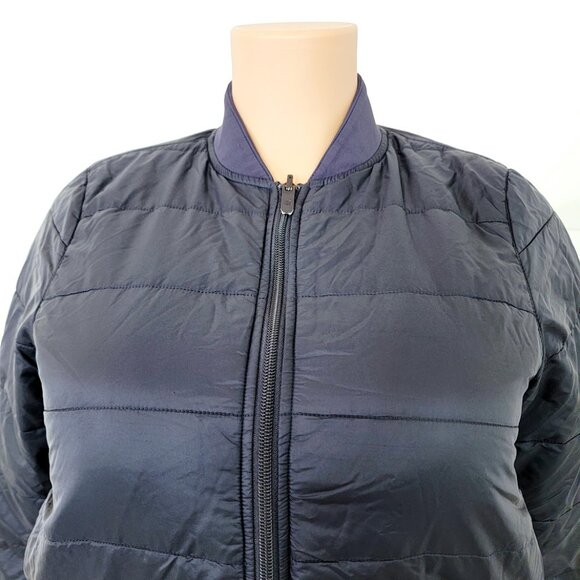 Lululemon Women's Midnight Navy Non-Stop Zip-Up Reversible Bomber Jacket Size 4 - Picture 3 of 8